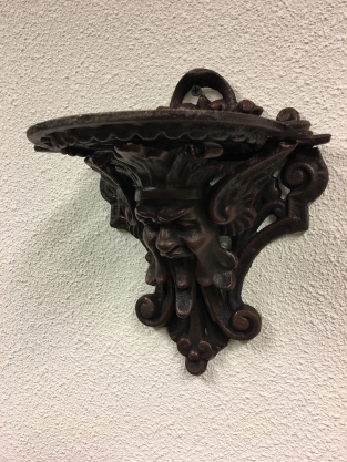 Wall bracket, wall console, iron brown